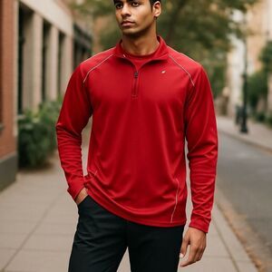 Brooks Infiniti 1/2 Zip Reflective Running Athletic Pullover Jacket Men’s Large